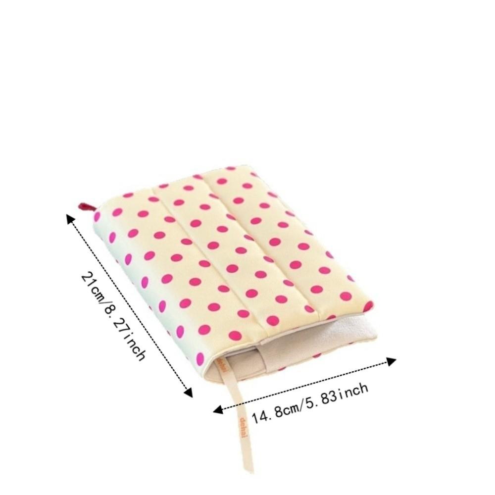 Quilted Fabric Book Cover Stripe Diary Book Jacket Cute Polka Dot Book Protector Student
