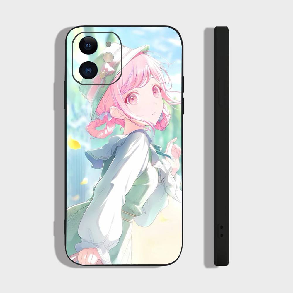 Emu Otori Cartoon Animation Phone Case For IPhone 17 Air 16 15 14 13 Pro Max 11 12 Black Silicone Cover