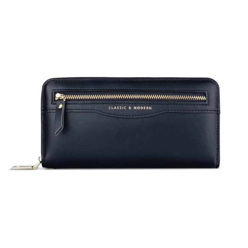 Leather Zip Wallet  Accordion Wallet