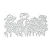 Plant Man Eating Flower Framework Metal Silvery Stencil Embossing Cutting Dies For Diy Scrapbooking Paper Album Cards Making