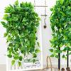 Potted Artificial Pothos Hanging Vine Greenery for Indoor Decoration