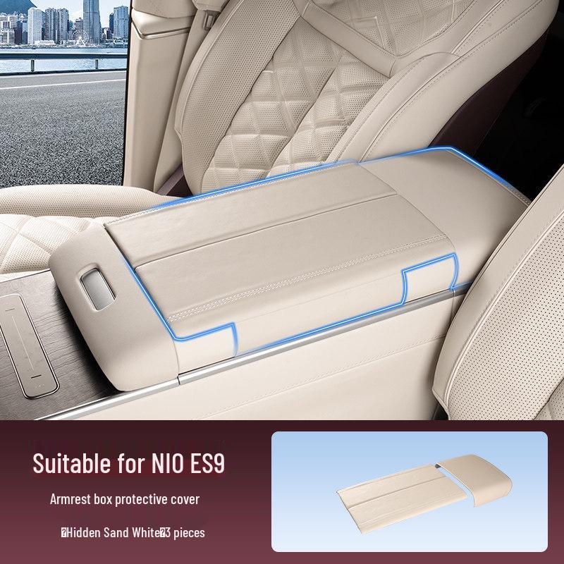 Nio ES9 Second Row Armrest Box Protective Cover - Anti-dirt, Heightened Pad