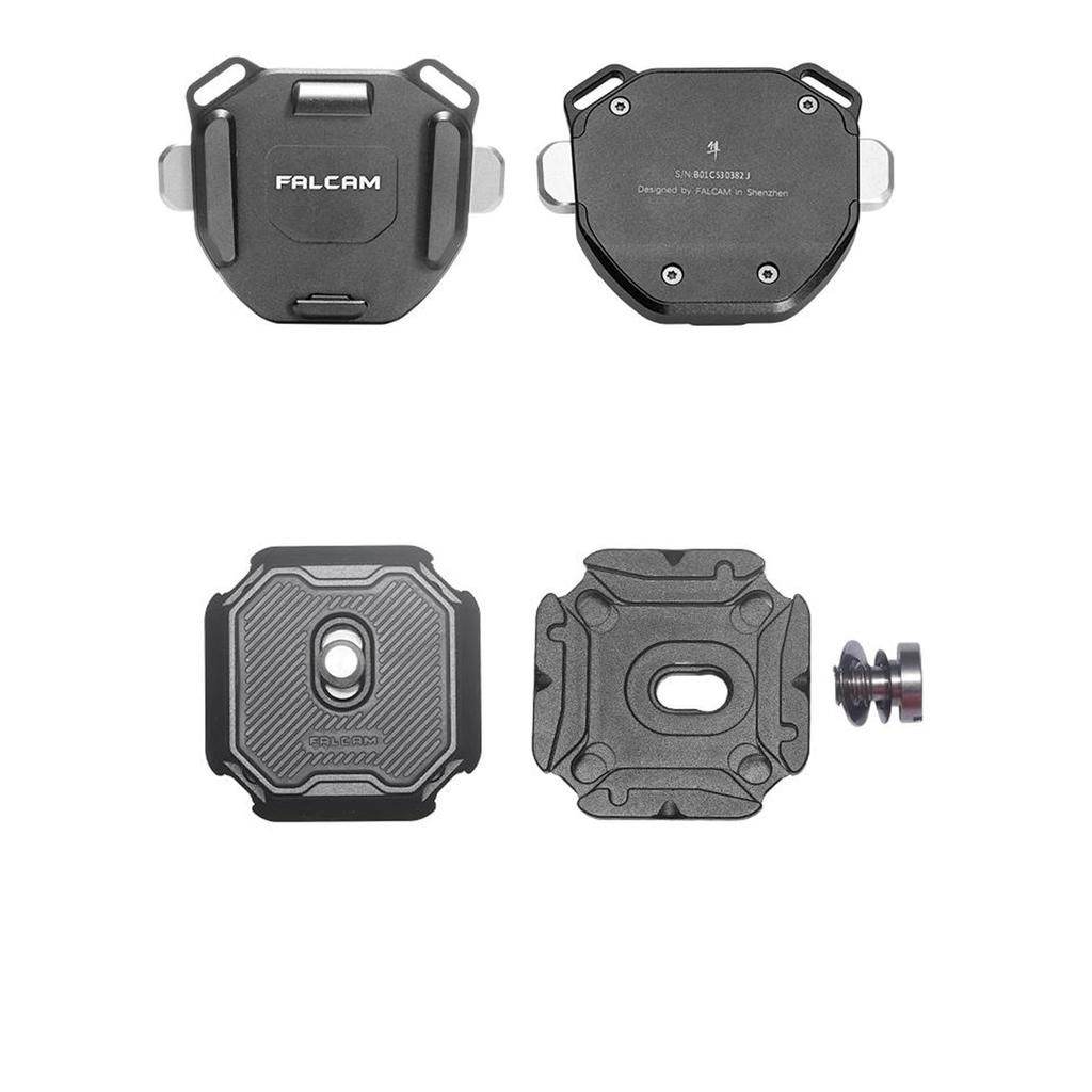 FALCAM F38 Camera Clip with Plate Kit Quick Release Clip for Attaching Camera to Backpack Shoulder Strap 3142 V2, -
