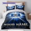 Name Custom Hsv Bilder Logo Pattern Bedding Set Quilt Cover Pillowcase Home Decor Gift (1 * Duvet Cover + 2 * Pillowcase, Without Core)