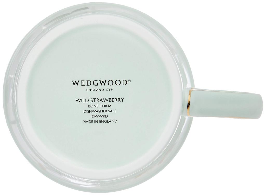 Wedgwood Wild Strawberry Pastel Pair Pink and Wedding Product Number 1053405 [Officially Imported] Mugs, Green, Approx. 300ml, Gift,