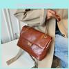 Fashionable Ins-style Pu Leather Shoulder Bag For Women Elegant Chain Accent