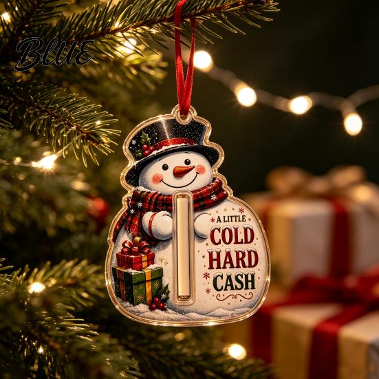 Weihnachtsbaum Hängedekoration Geldhalter Schmuckstück Acryl Strumpf Bargeldgeschenk Festlich für Baum Anhänger mit Überraschungsschlitz Feiertags Andenken