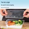 Disposable Rectangular Plastic Food Containers with Lids, 650ml, 300-Pack