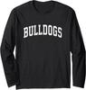 Bulldogs Mascot Vintage Athletic Sports Name Design Long Sleeve T-Shirt