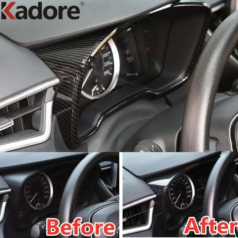 For Toyota Corolla sedan/Cross -2024 2025 Carbon Fiber Car Dashboard trument Panel Frame Cover Trim Interior Accessories