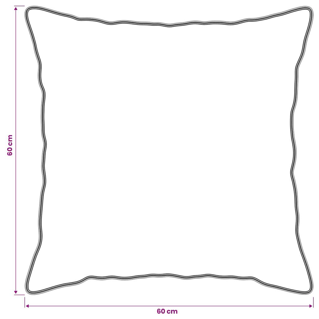 Pillow 2 pcs White 60 x 60 cm Bamboo Fiber