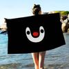 Cartoon Cute P-PinguS Anime Microfiber Blanket Quick Drying Beach Towels Oversized Printing Super Absorbent Pool Towel Blanket