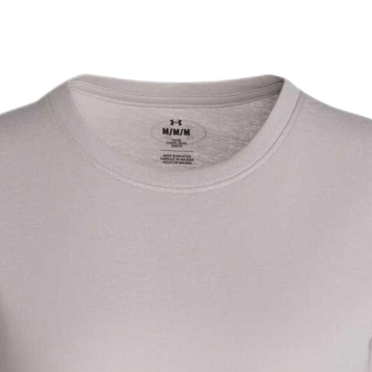 Under Armour Branded Comfortable Short Sleeve Pullover Solid Regular T-Shirt Women Tops 1387316-009
