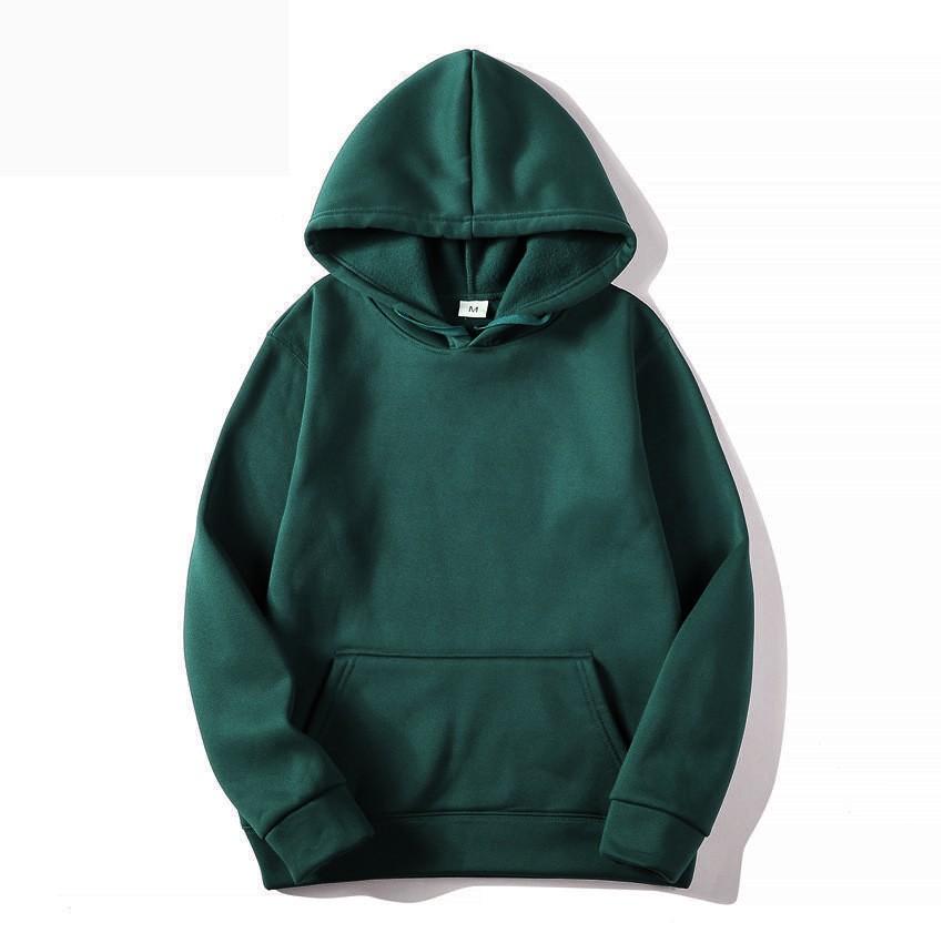 Cross-border e-commerce solid colors can be made into hoodies and sweaters for men and women with the same fashion brand hoodies