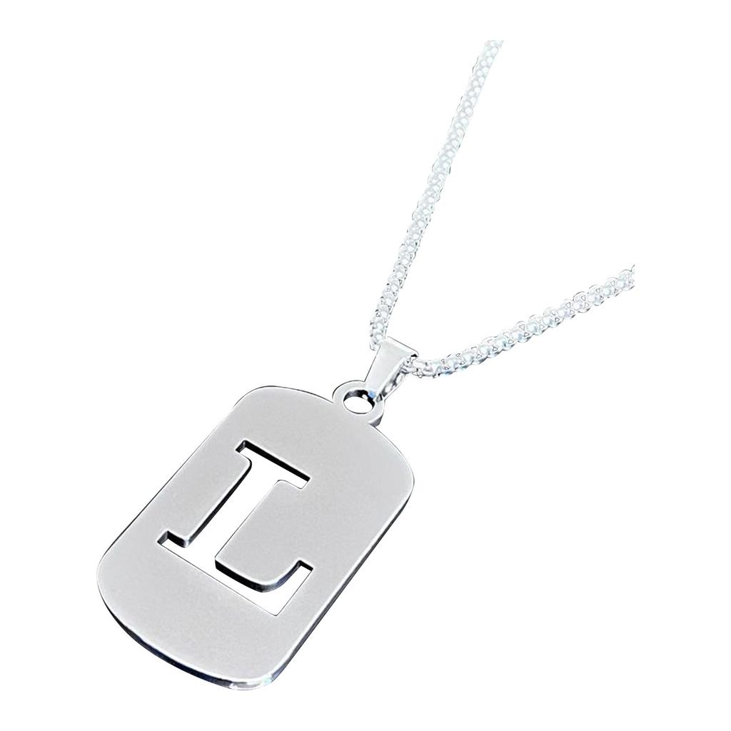 26 English Hollow Titanium Steel Non-fading Jewelry Necklace High-grade  And Winter Sweater Chain
