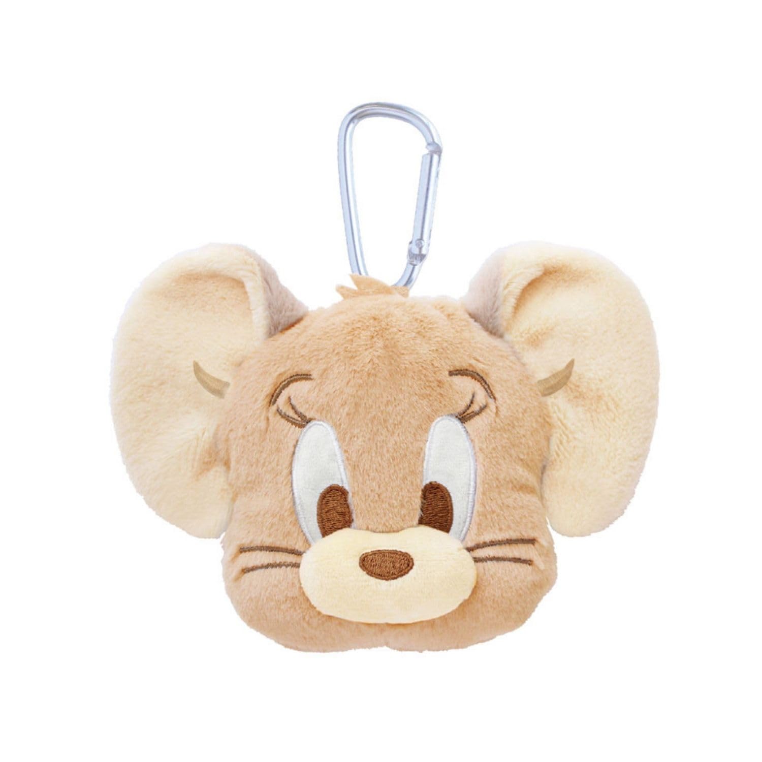 

Tees Factory Tom and Jerry Plush Toy with Carabiner, Zipper Mascot, Dusty ColorJerry, Approx. H136xW174xD65mm (TJ-5546996DJ)