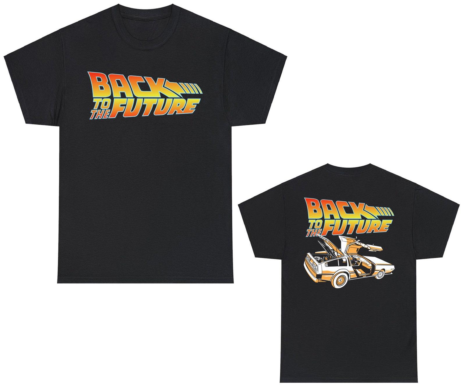 Back to The Future T-Shirt: Time Machine Car Symbol 2XL