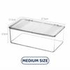 Desktop Storage Box Office Supplies With Lid Cosmetic Organizer Box Transparent Large Capacity Book Document Storage Box