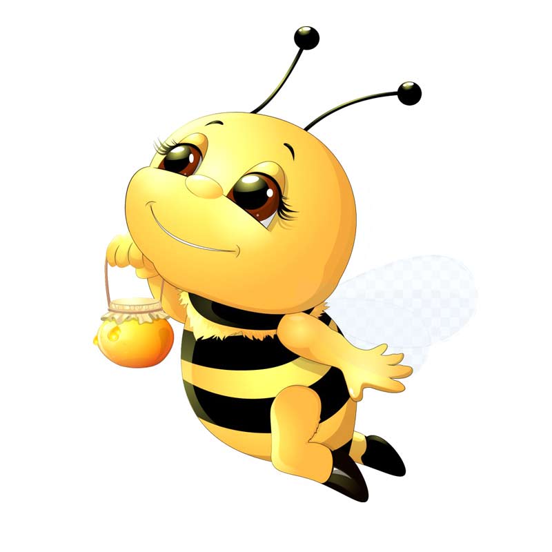 Cute Little Bee Cartoon Insect Car Stickers Waterproof Vinyl Decals Auto Body Window Decor Motorcycle Helmet Stickers M461