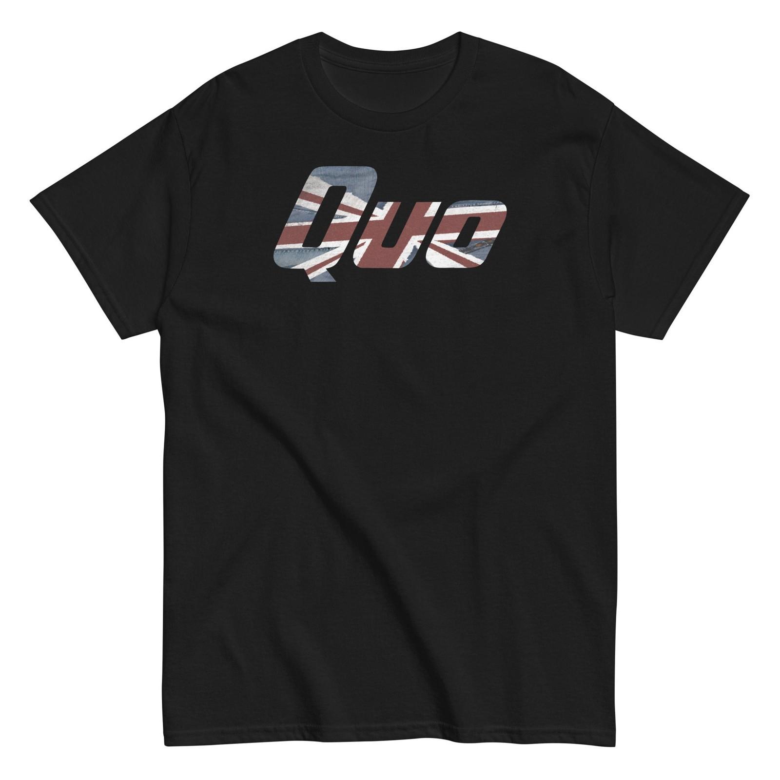 MerchMoment Status Quo Union Jack T-Shirt T-Shirt Black New XXXXL