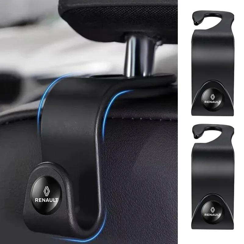2026 Hot For Renault Interior Stickers For Renault DACIA Logan Scenic Loguna Kadjar Twingo Accessories Car Seat Headrest Hook Ca 2GSA7
