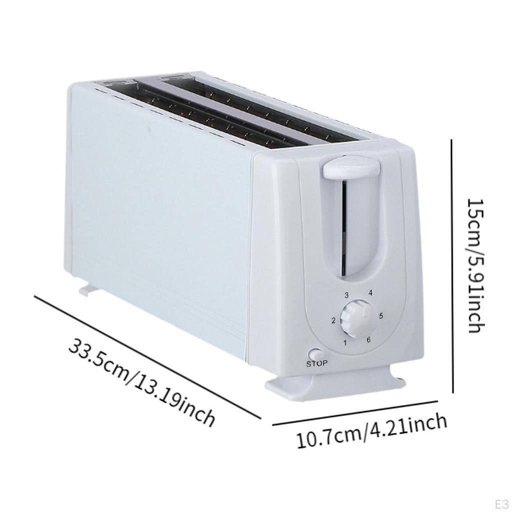 Bread Toaster Baking Maker 4 Slices Space Saving US Plug Versatile Panini Waffle Machine