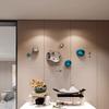 Electroplated Stone Wall Decoration for Hallway Entrance Abstract 3D Stone Wall Hanging Metallic Look Irregular Wall Ornament