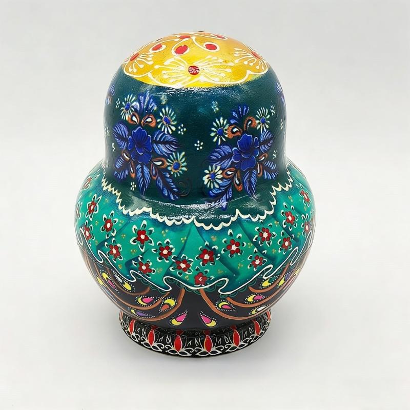 Matryoshka Russian Nesting Doll Traditional Art Russian Nesting Dolls Set of 10 Layers Wooden Toy for Children