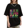 Bad Religion Tour Katoen No Control Album T-shirt T-shirt Heren Cool Streetwear Korte Mouw T-shirt Dames Zwart