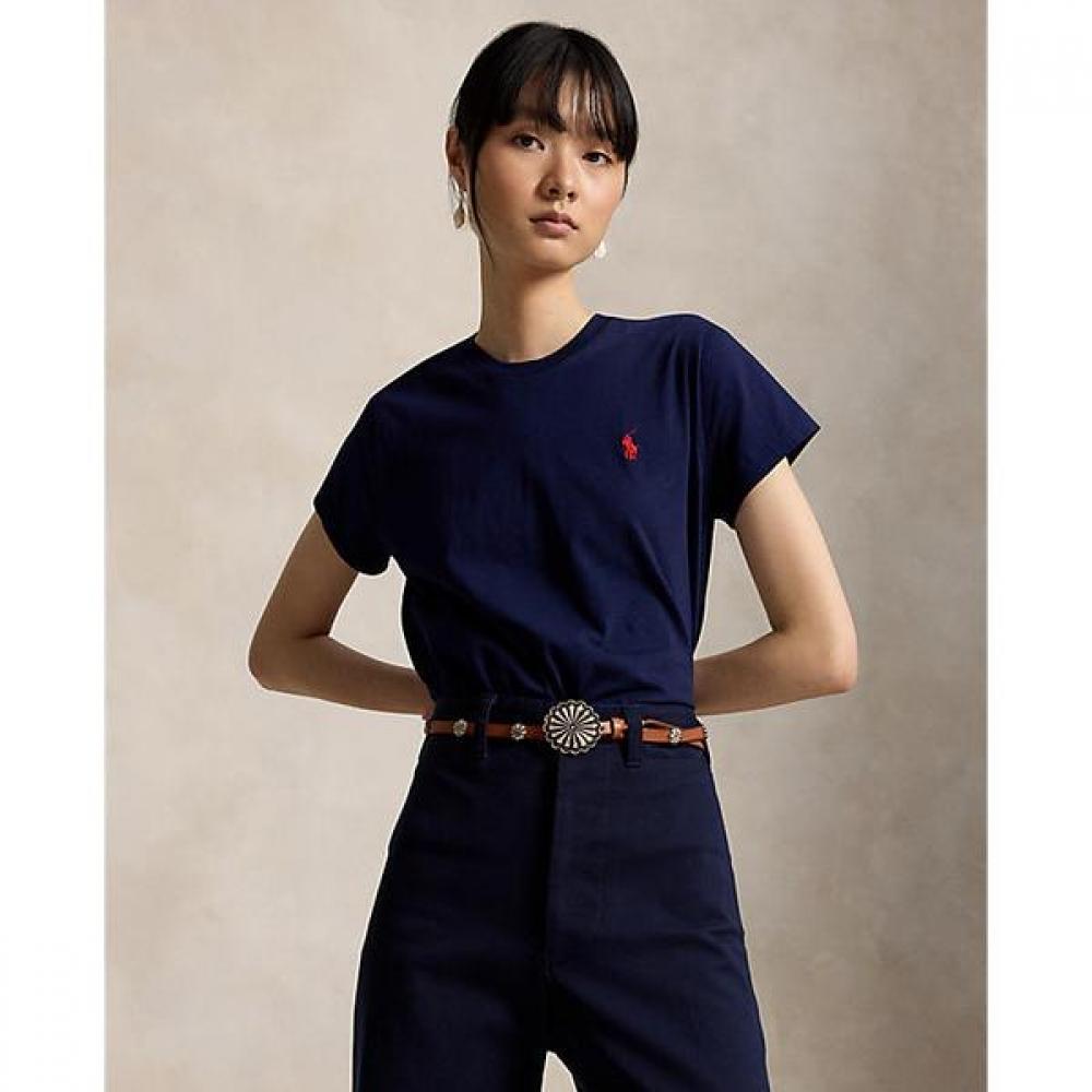 Polo Ralph Lauren Women S Cotton jerSey Crewneck Tee claSSic Fit  Wmpoknincu2127 XS