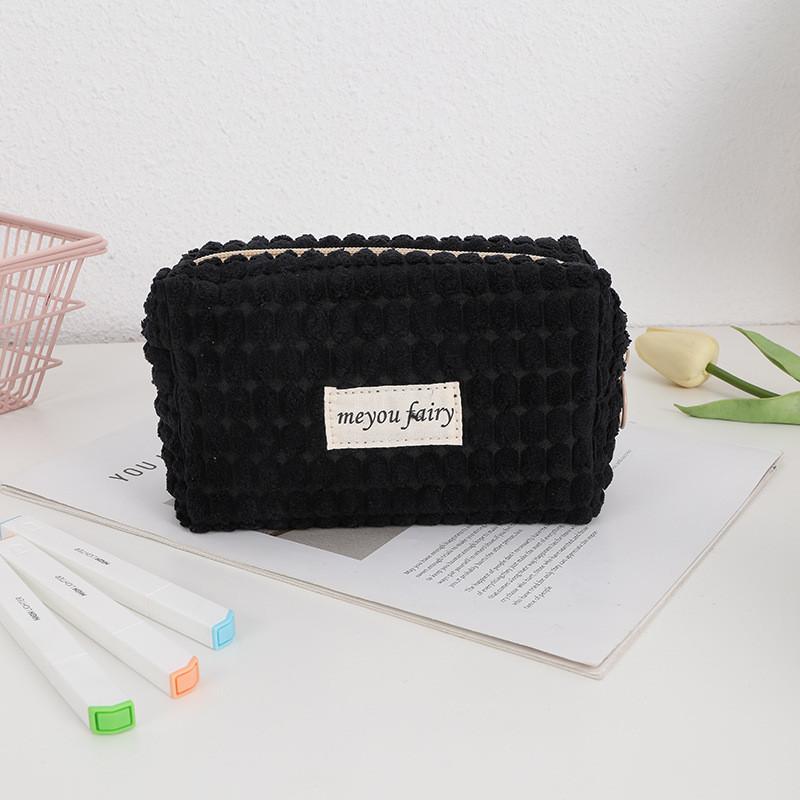 French Garden Makeup Bag With Polyester Material For Girls Travel And Storage