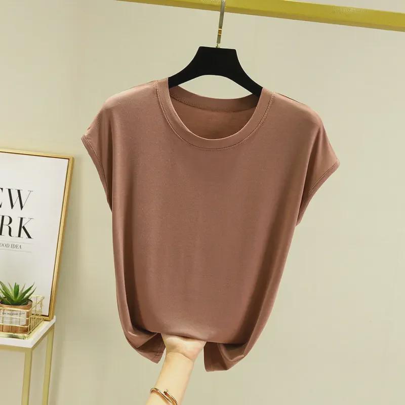 Modal Short Sleeve Slimming Undershirt – Summer 2023 Fashionable Plus Size Half Sleeve Top