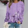 Flower round-neck sweatshirt 3D Print Women Y2k Streetwear Autumn Sweatshirts Oversized Pullovers Fashion Woman Clothing Tops