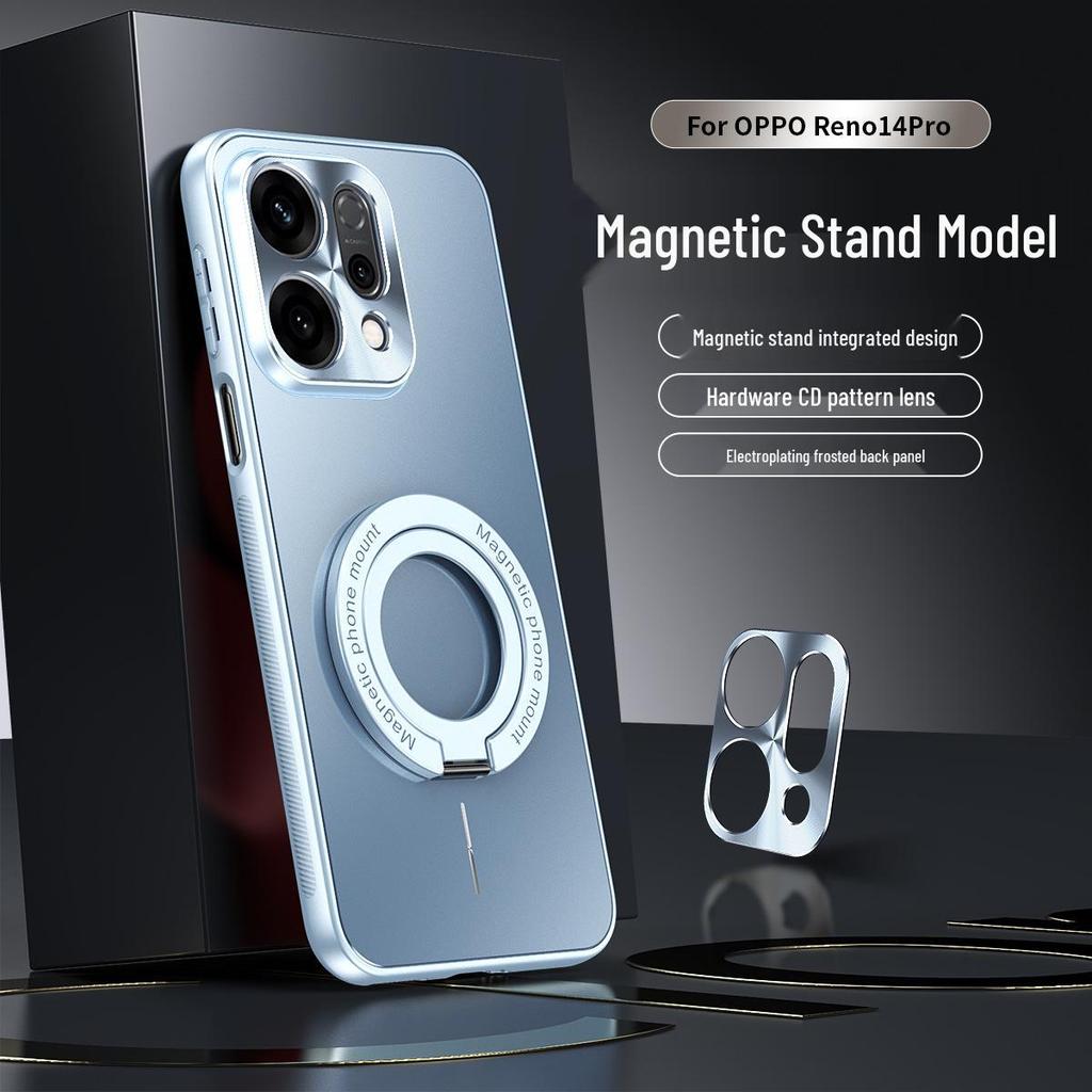 Oppo Reno14/Reno14 Pro Pełne Pokrycie Etui Anty-Upadkowe z Ochroną Obiektywu i Kompatybilnością z Bezprzewodowym Ładowaniem Samochodowym