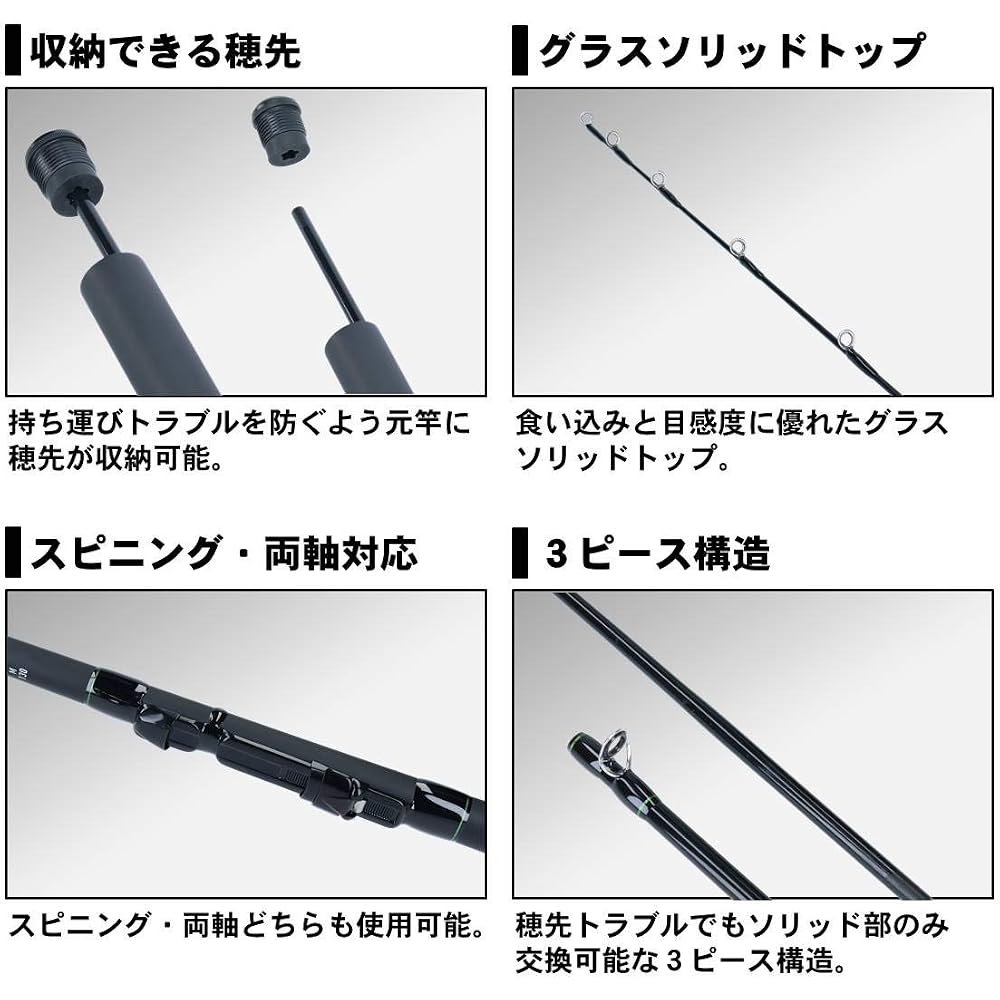 Daiwa M130 Hole Fishing Rod for Pier Fishing Lightweight Durable Fishing Gear