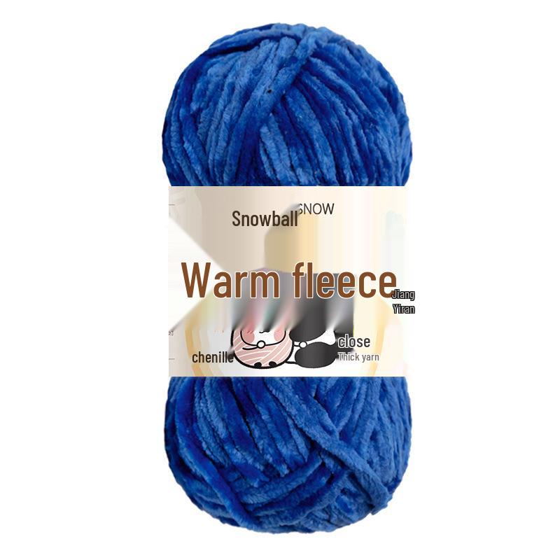 Jiate Snowball Chenille Yarn: Cozy, Thick, Fluffy Yarn for DIY Crochet, Gold Velvet Knit, Shoes, and Scarf Projects.
