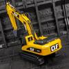 Chelifang 6101A Alloy Excavator Model Toy with Inertial Lights for Kids