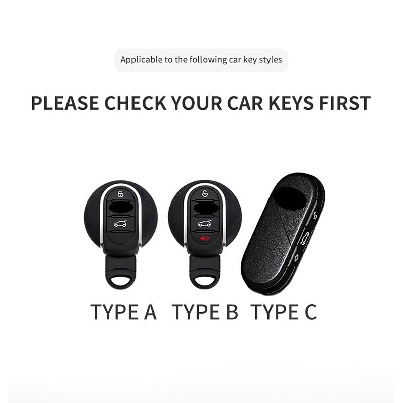 For BMW Mini Cooper JCW Countryman Aceman Cabrio F55 F56 F57 F54 F60 Car Remote Key Case Cover Shell Keychain Garnish Accessorie