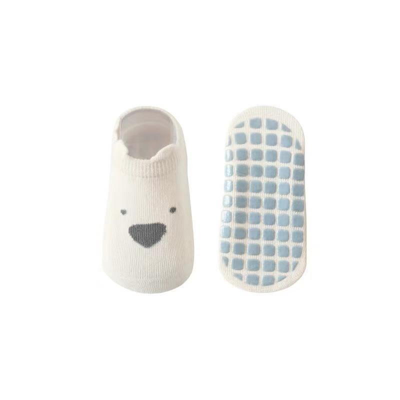 1 Pairs Infant Baby Slipper Socks Cartoon Sock Panel for Toddler Baby Spring Summer Thin Non-slip Sole Floor Sock for Kids