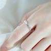ANENJERY Double Layer Ring Simulated Pearl Ring For Women Engagement Female Jewelry Accessories S-R1188