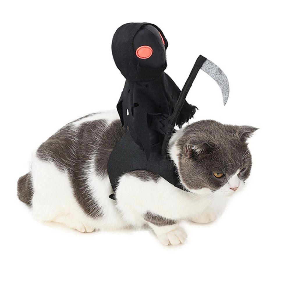 Lustiges Hundekostüm Kreatives Hundesattel-Kostüm Hund Geisterreiter-Kostüm Halloween-Party