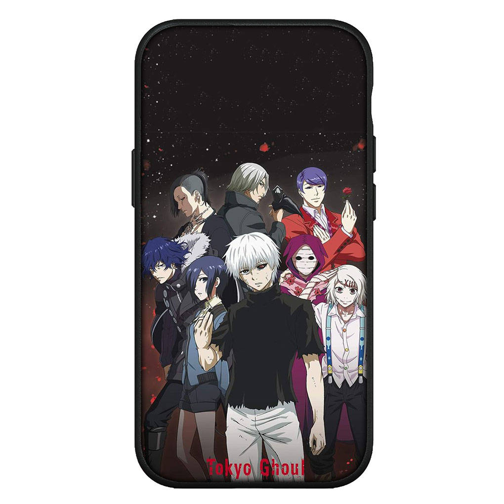 For iPhone 16 15 X XR Samsung Galaxy S24 S23 Plus Xiaomi Redmi Note 13 12 11 Pro Max 10 14 OPPO Huawei Cover Tokyo Ghoul Ken Kaneki Cartoon Phone Case