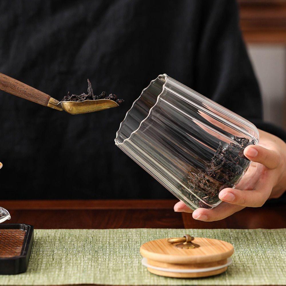 Airtight Glass Storage Jars Transparent Seasoning Pot Spice Jar Glass Canister  Kitchen