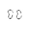 Stainless Steel Round / Flat 3 Word Buckle B-Shaped Buckle Bracelet Necklace Pendant Connector DIY Jewelry Making