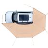 270 Degree Awning with Bulit-in LED Lights, 12.4 Driver Side Vehicle Awning, Waterproof UV50+ Car Side Awnings, All-Weather Free-Standing Overland
