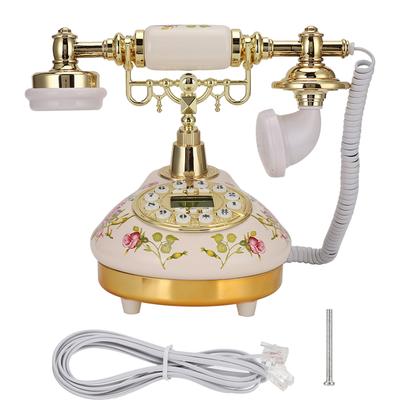 MS-9100 Rundfuß Keramik Europäische Rose Retro Telefon für Automatische Erkennung zu FSK DTMF