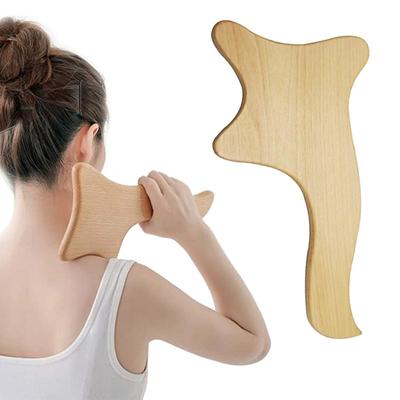 Wooden Lymphatic Drainage Massager Manual Anti-Cellulite Gua Sha Tool Back Muscle Pain Relief Acupuncture Board Pressure Therapy