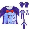 Sundrop Fnaf Toy Bear Cosplay Costume Bodysuit Jumpsuit Mask Glove For Kids' Christmas Gift