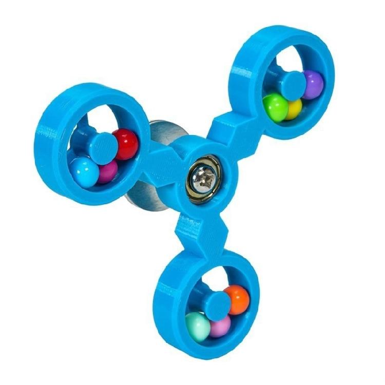 

Parrots Rotating Windmill Toy Interactively Bird Cage Toy for Parrots Rotating Treat Dispenser Entertainment синій