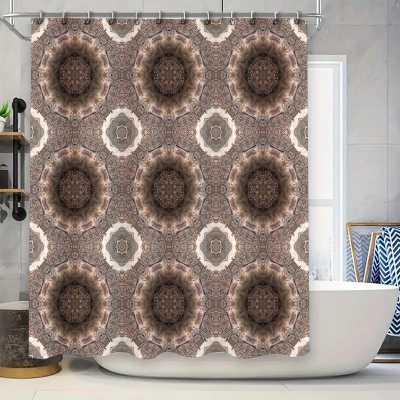

Decorative Pattern Waterproof Shower Curtain Rustic Floral Design for Bathroom Decorations (Size72x84 Inches) 90x180cm